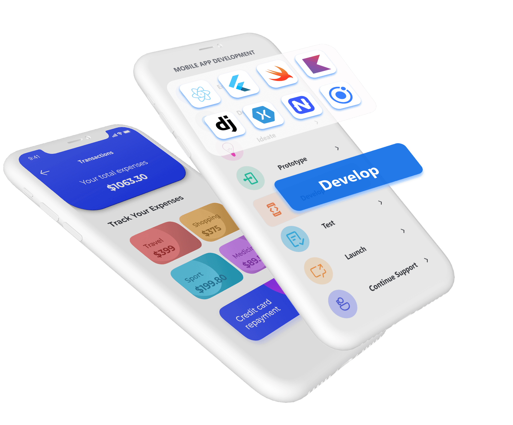 mobile app illustration